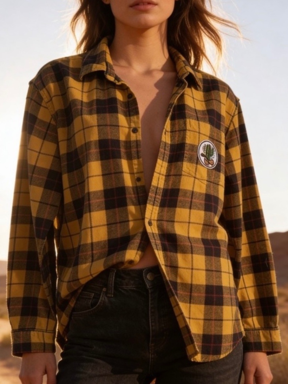Reimagined Nashville Flannel Shirt fits Women Size Large